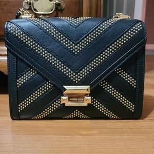 Michael Kors Whitney Large Studded Leather Convertible Shoulder Bag
